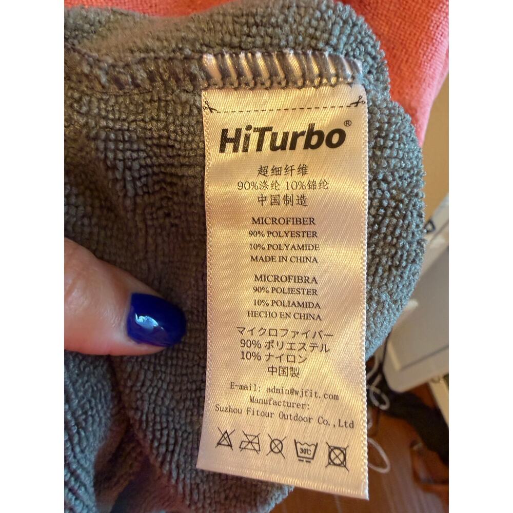 Hiturbo Changing Towel Robe Quick Dry Microfiber Beach Swim Surf One Size - Picture 9 of 9